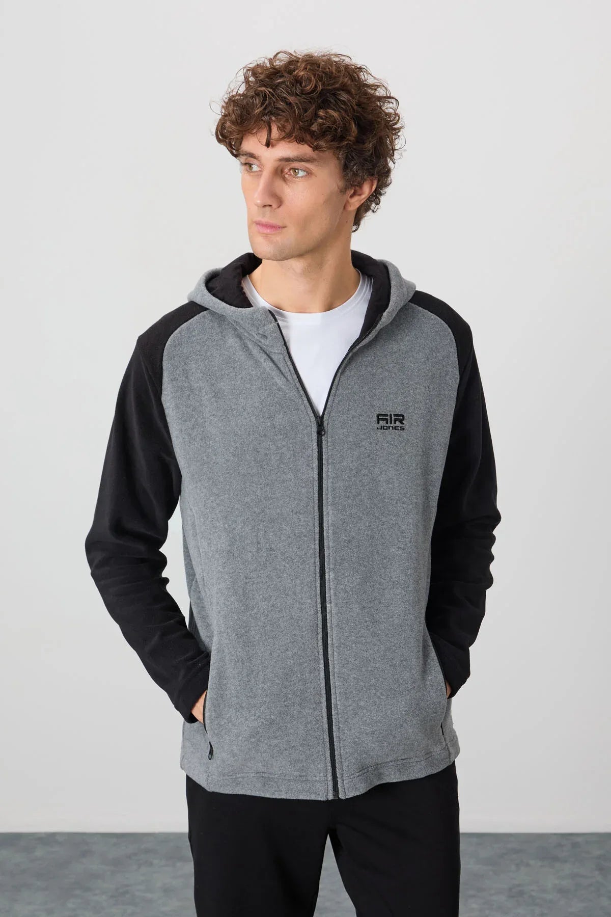 Sweat polaire homme coupe confortable zippé - 88313 - Justyol