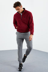 <tc>Pantalon jogger homme en polaire avec poches zippées, coupe décontractée - 84866</tc>