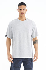 <tc>T-shirt oversize basique pour homme avec détails d'armature sur les manches - 88193</tc>