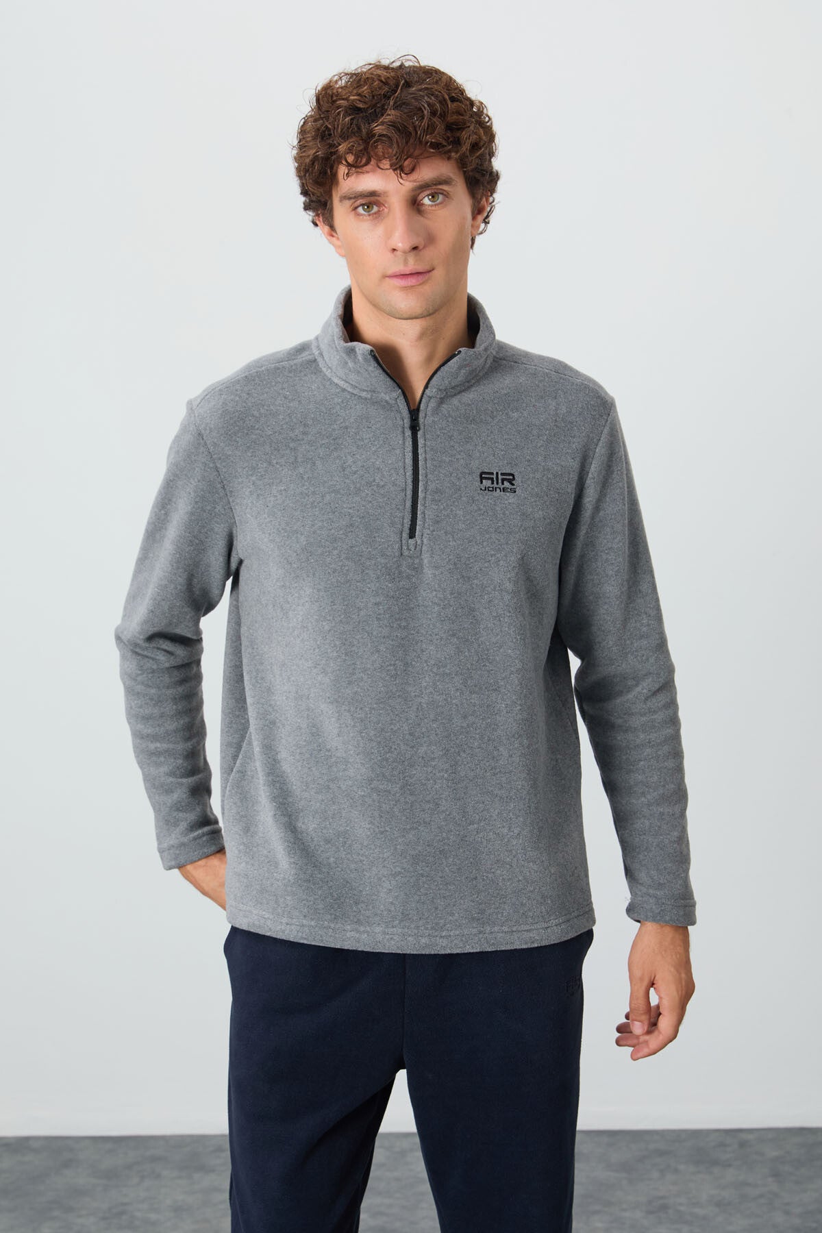 <tc>Sweatshirt en polaire pour homme à col montant - 88310</tc>