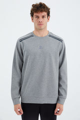 <tc>Sweatshirt homme coupe confortable col rond avec détail à bandes sur les épaules - 88279</tc>