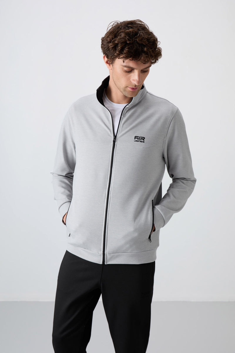 <tc>طقم رجالي رياضي - ٢ قطع "بنطلون + سويت شيرت مزود بسحاب وجيوب - 85198</tc>