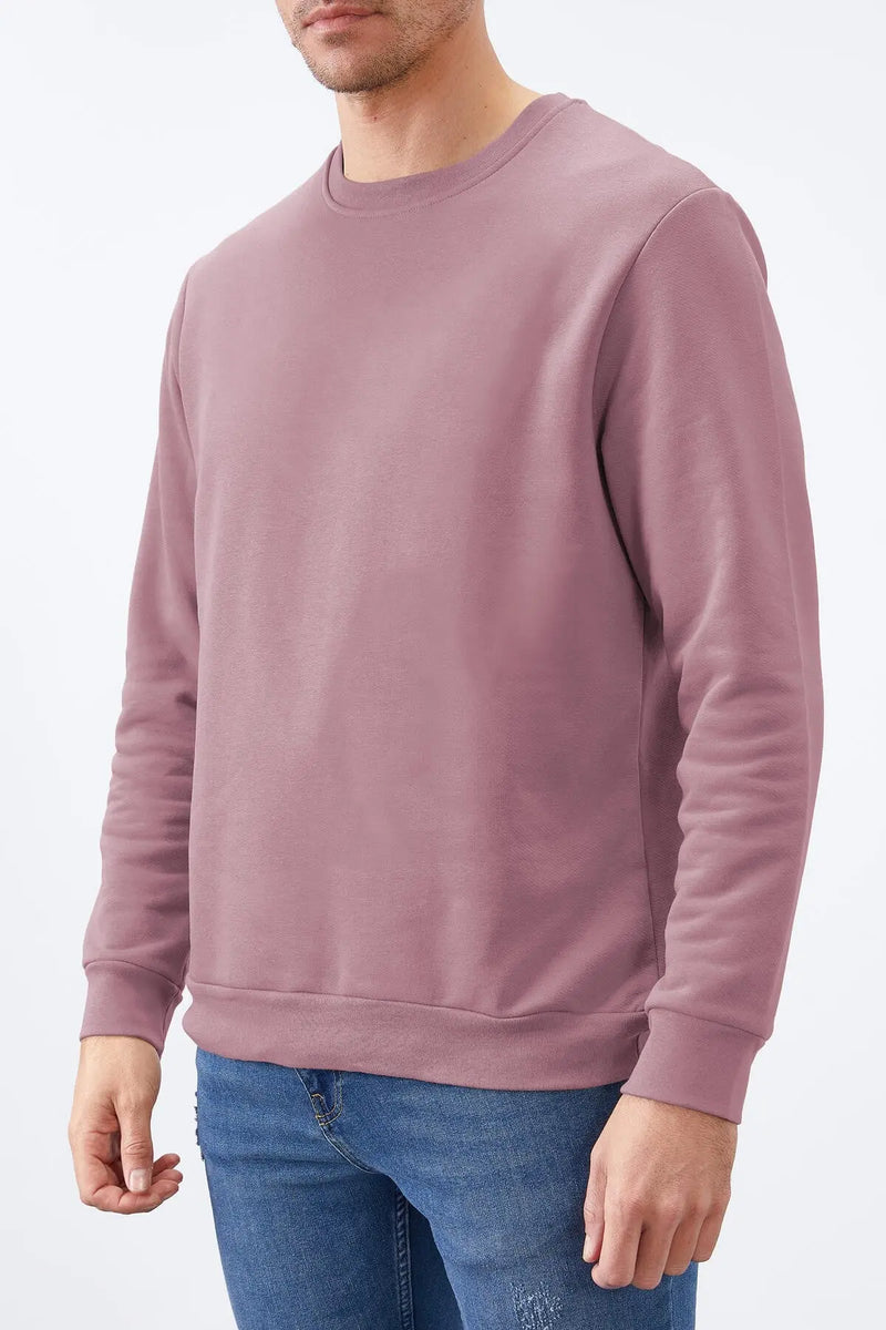 Sweatshirt pour homme à col rond, coupe décontractée - 88053