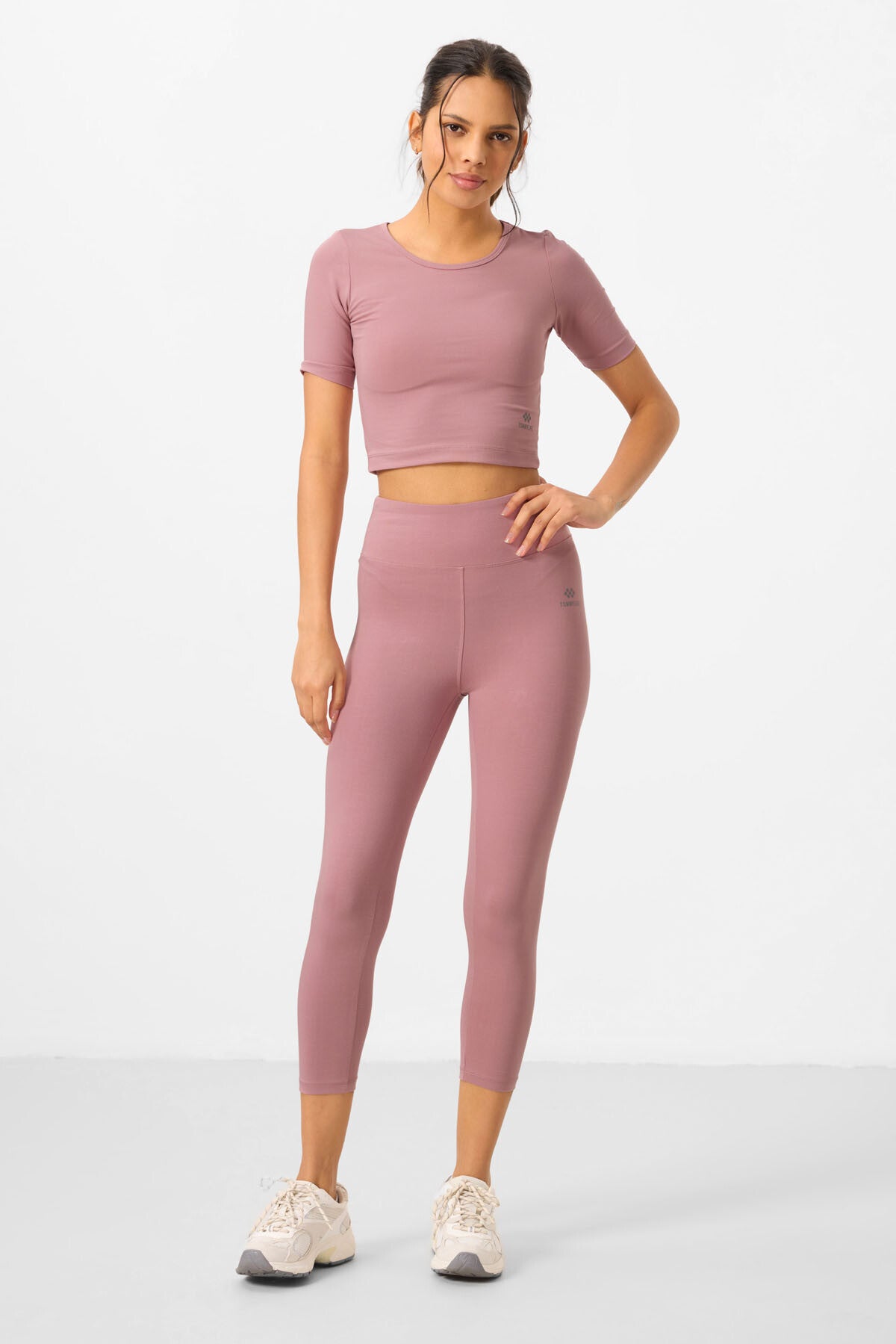 Ensemble Sport Femme 2 Pièces – Crop T-shirt & Legging - 95285