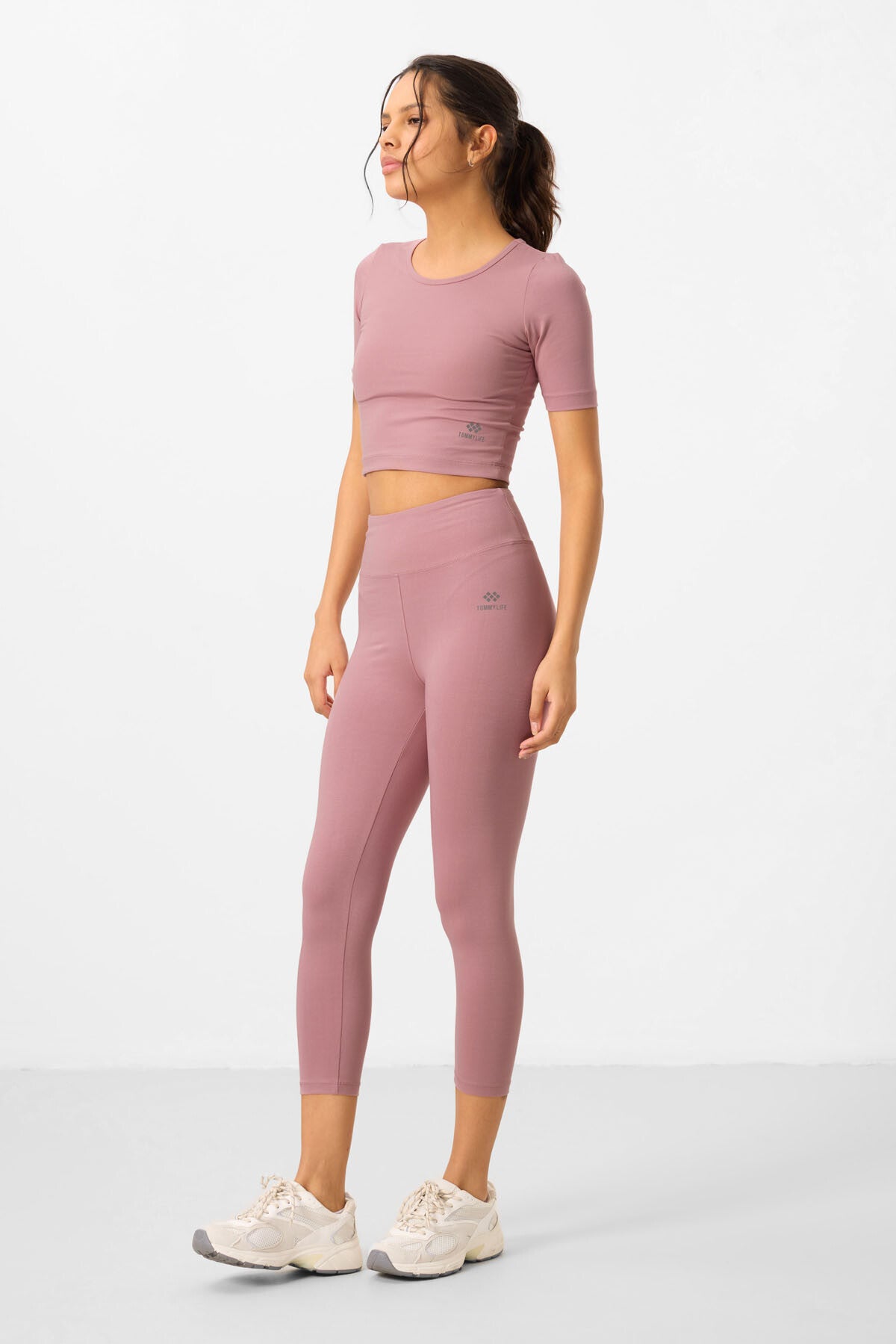 Ensemble Sport Femme 2 Pièces – Crop T-shirt & Legging - 95285