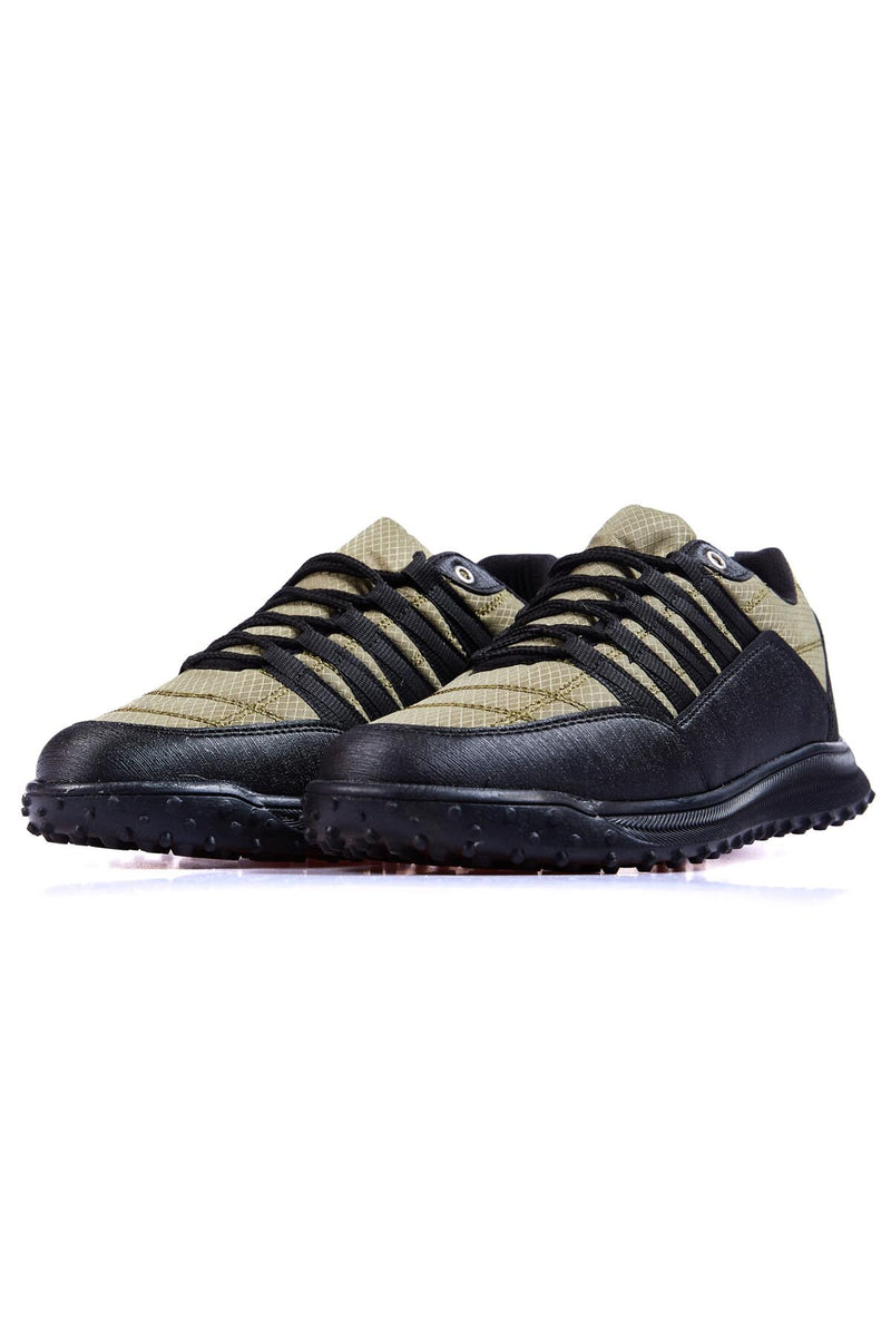 Baskets Sportives à Lacets pour Homme - Détails en Cuir Synthétique et Filet