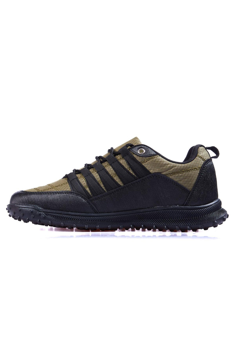 Baskets Sportives à Lacets pour Homme - Détails en Cuir Synthétique et Filet