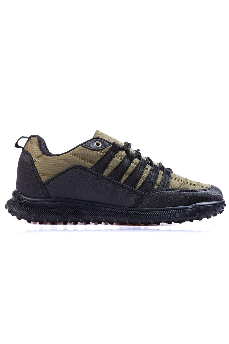 Baskets Sportives à Lacets pour Homme - Détails en Cuir Synthétique et Filet
