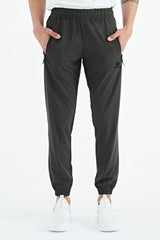 <tc>Pantalon de survêtement pour homme basique avec poches, à cordon de serrage, coupe décontractée, avec chevilles élastiques - 84826</tc>