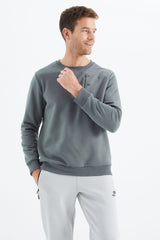 gizli cep detayli erkek sweatshirt - 88292