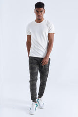 <tc>Pantalon de survêtement jogger homme coupe slim avec motif camouflage - 84754</tc>