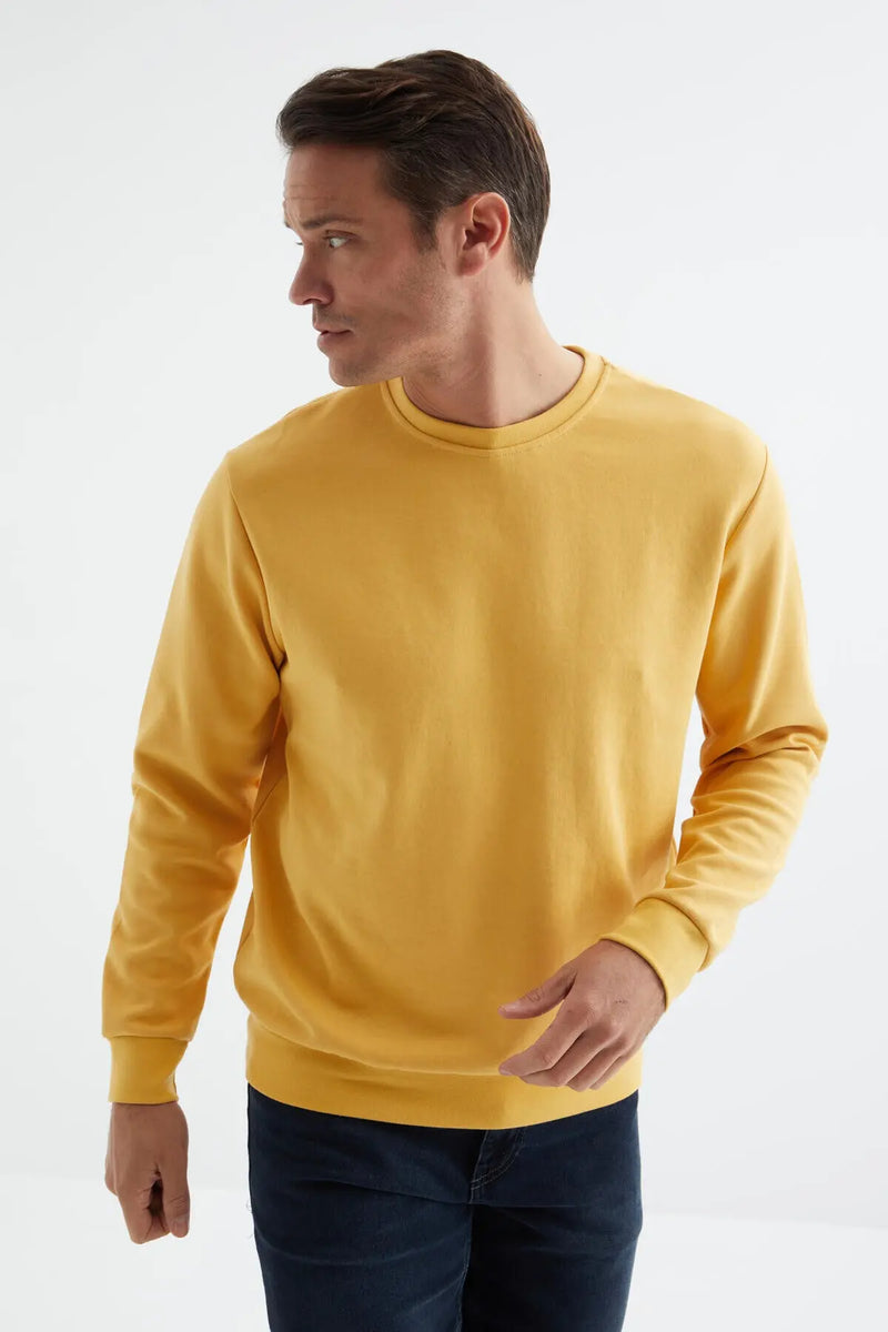 Sweatshirt pour homme à col rond, coupe décontractée - 88053