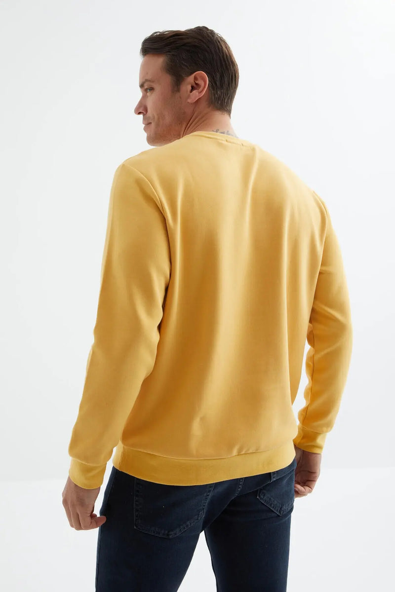 Sweatshirt pour homme à col rond, coupe décontractée - 88053