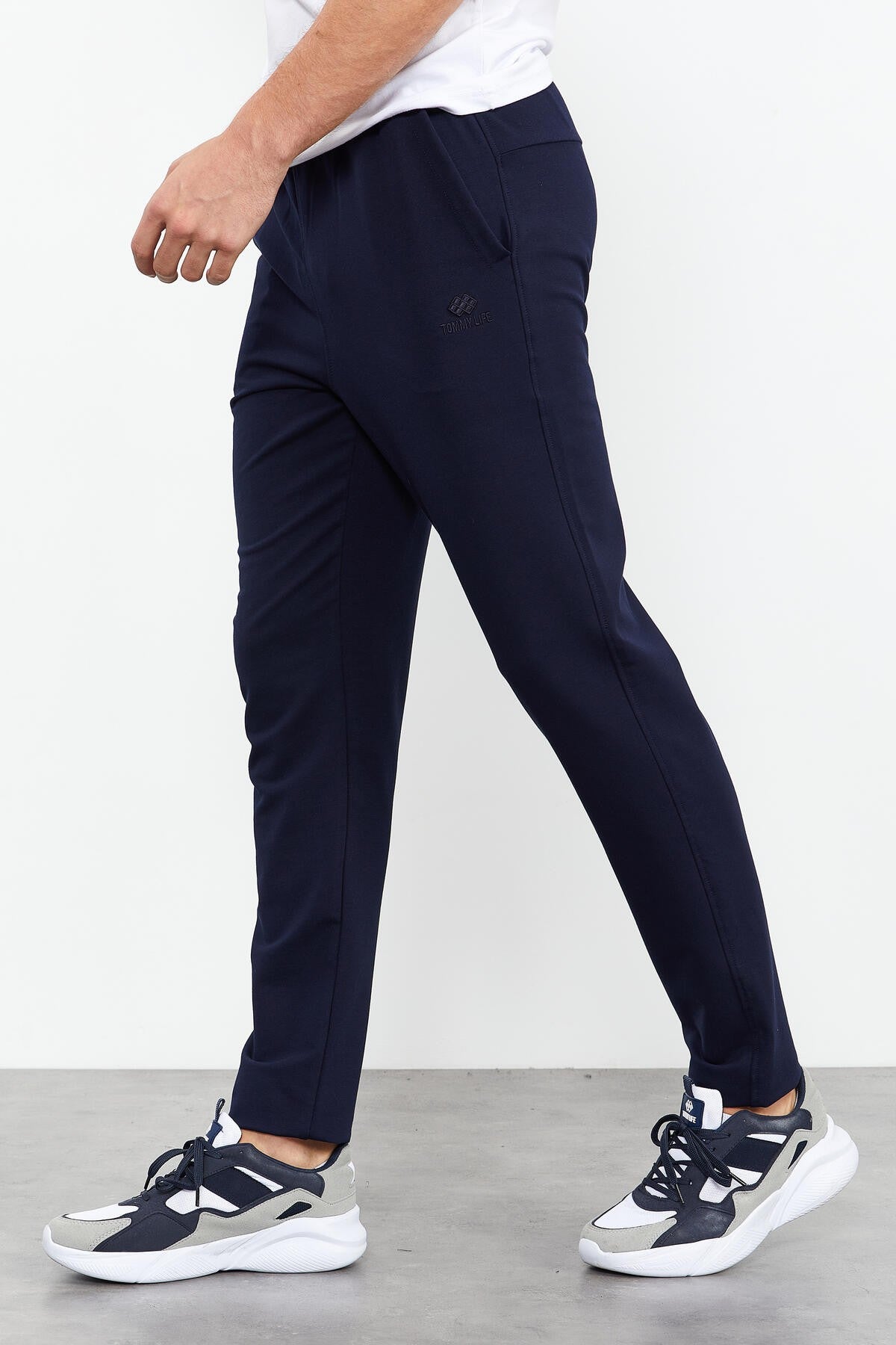 Pantalon de survêtement classique pour homme avec poches à lacets et coupe standard - 84682