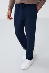 Pantalon de survêtement classique pour homme avec poches à lacets et coupe standard - 84682