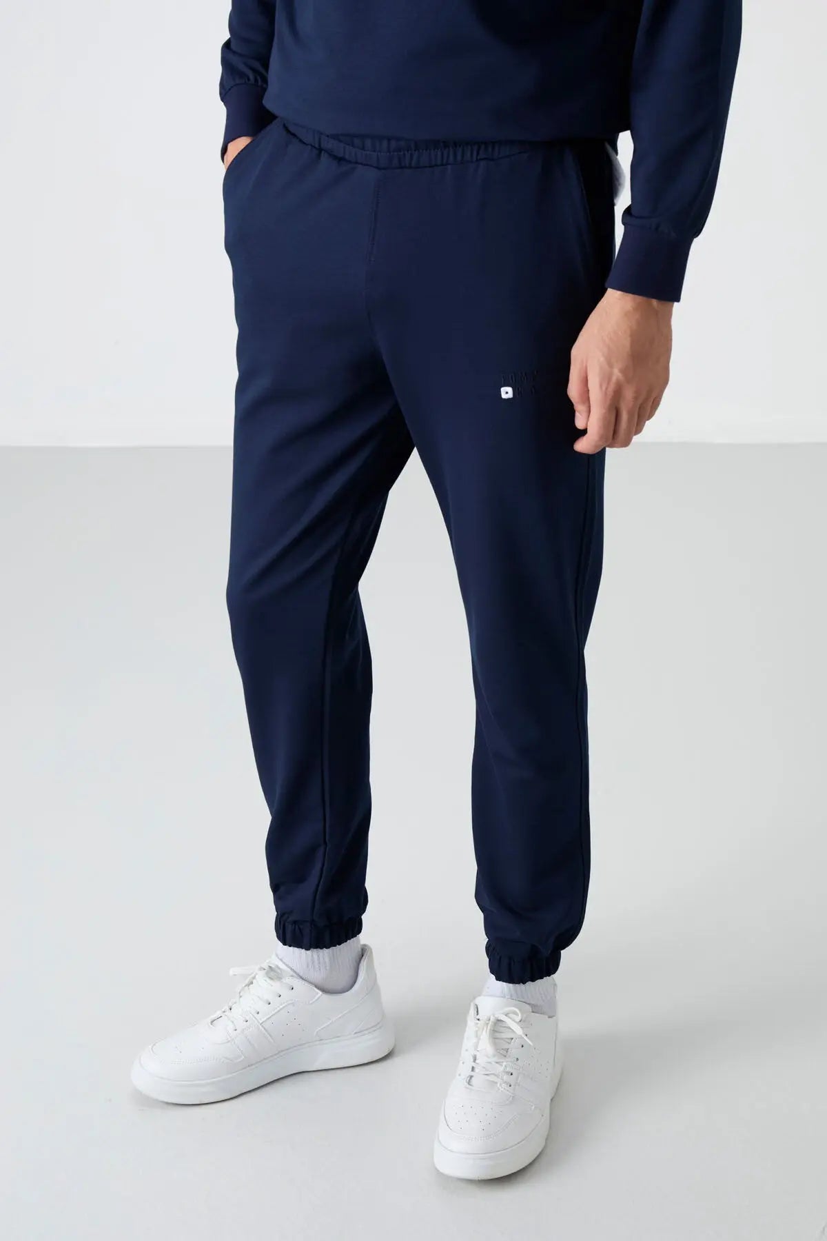 casual o yaka lastik paça erkek oversize eşofman takimi - 85120 - Justyol