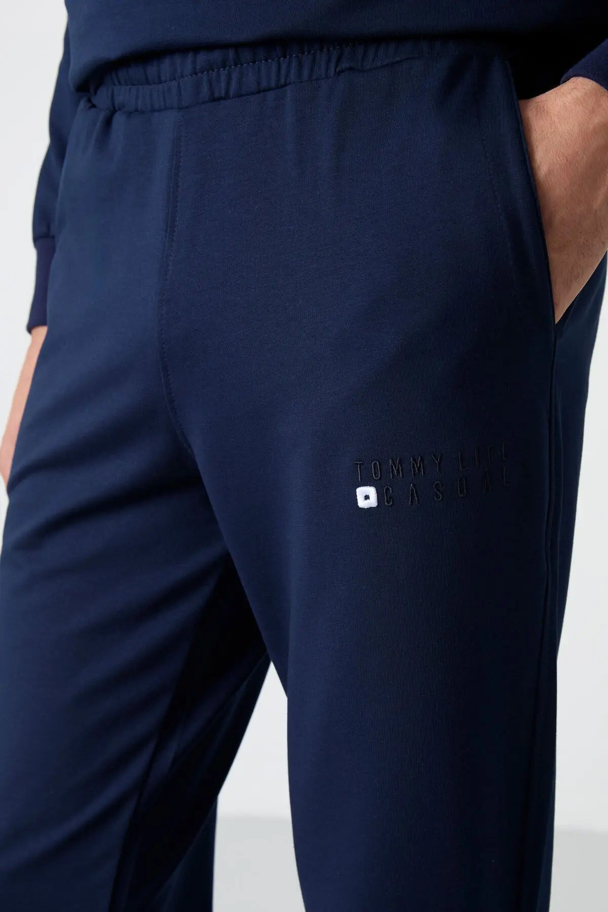 casual o yaka lastik paça erkek oversize eşofman takimi - 85120 - Justyol