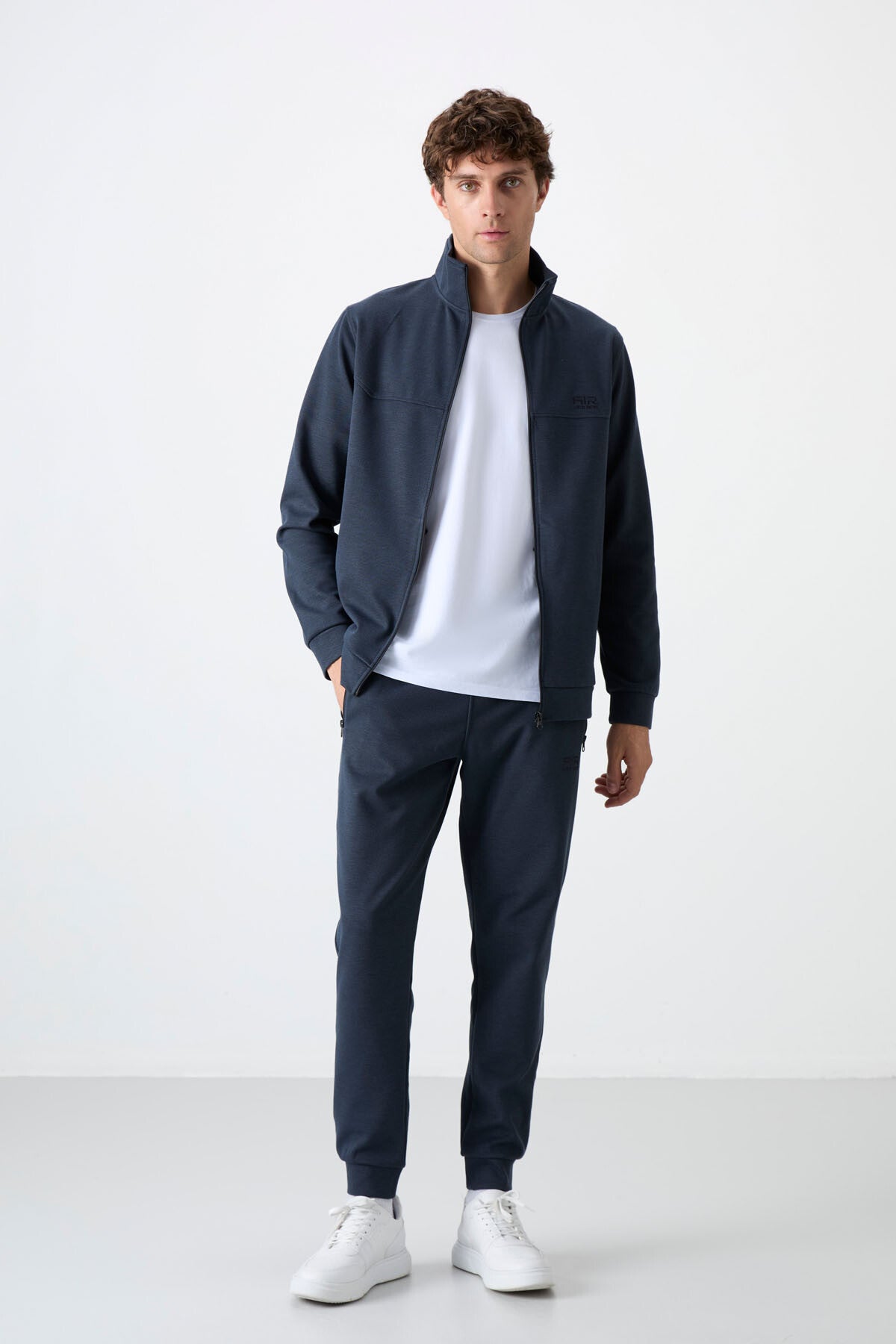 hugo gri melanj - siyah jogger erkek eşofman takim - 85198 - Justyol