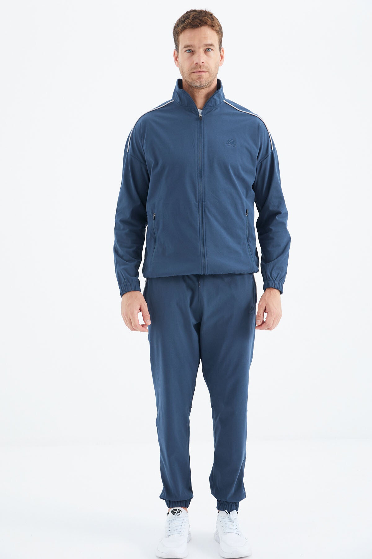 <tc>ensemble de survêtement pour homme indigo avec fermeture éclair - 85216</tc>