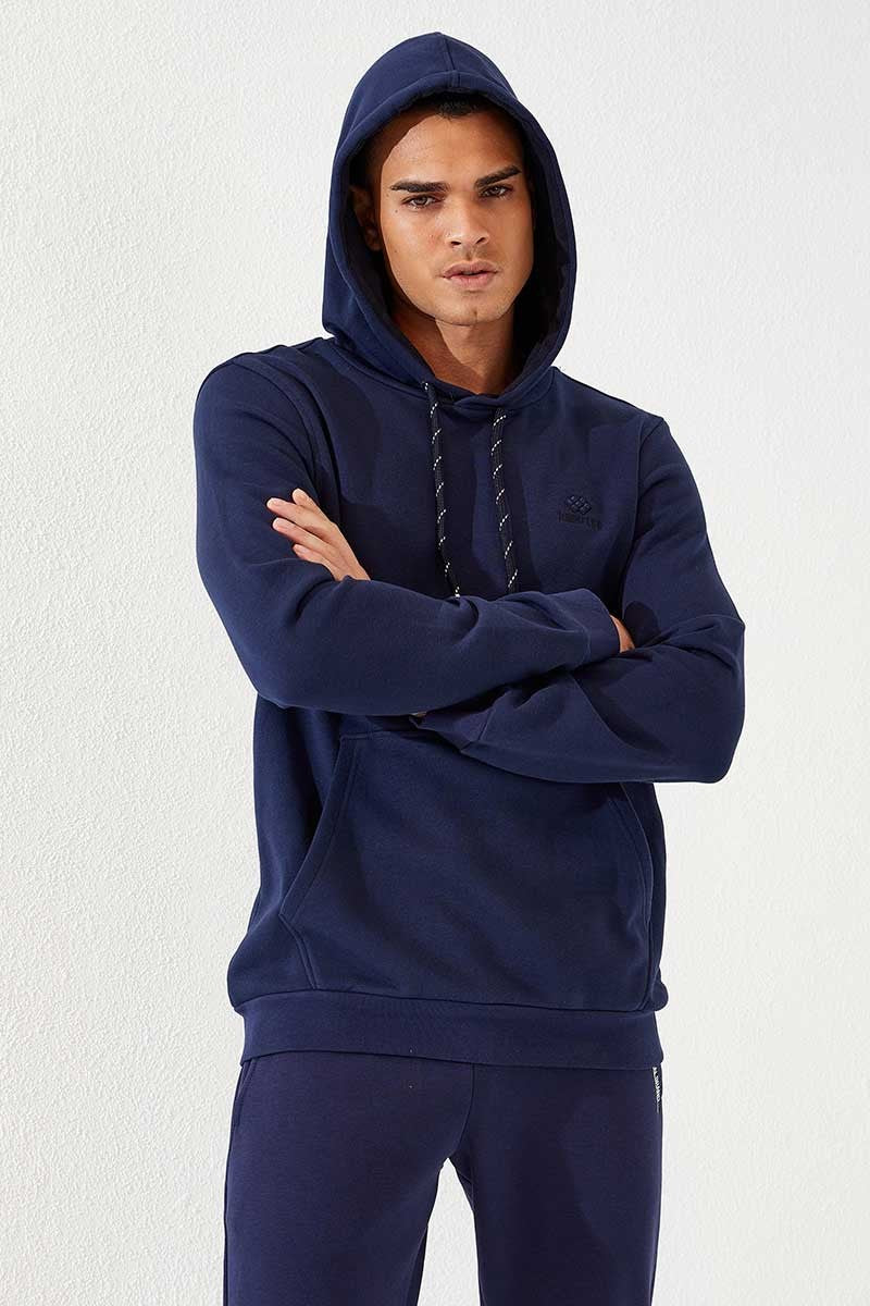 kanguru cep standart kalip kapüşonlu erkek sweatshirt - 87872