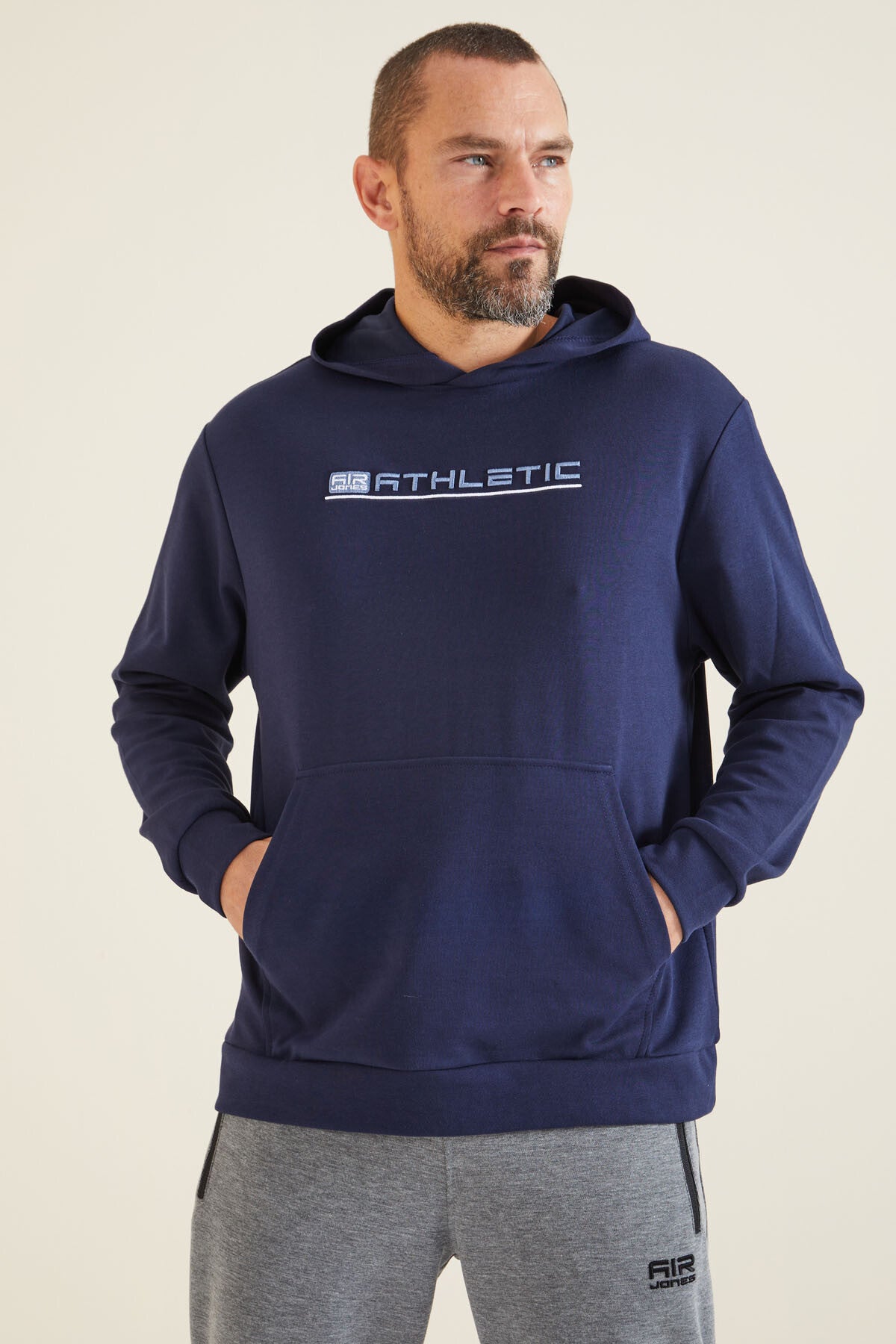 piercekapüşonlu erkek sweatshirt - 88132