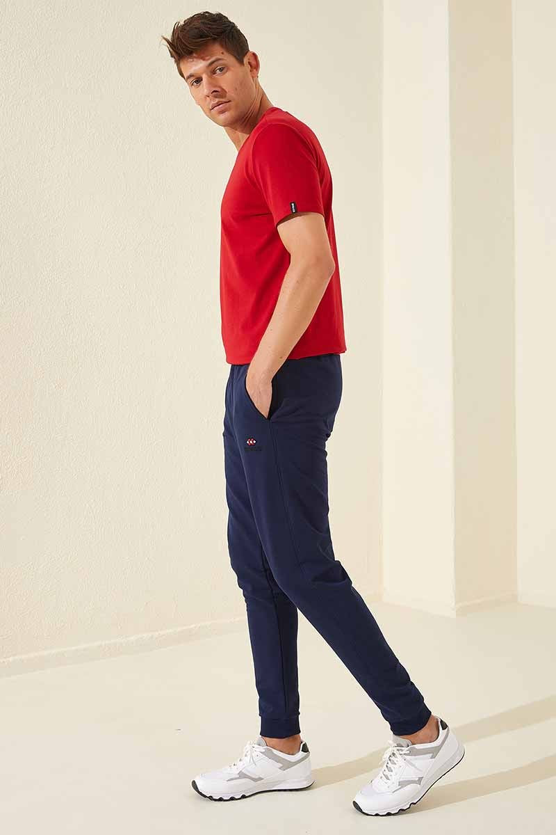 Pantalon de survêtement classique à poches et poignets standard pour homme - 84652