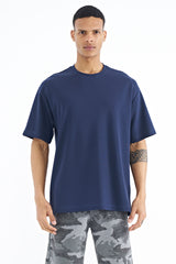 <tc>T-shirt oversize basique pour homme avec détails d'armature sur les manches - 88193</tc>