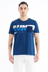 <tc>T-shirt pour homme à coupe standard avec impression et détails de poche avant - 88200</tc>