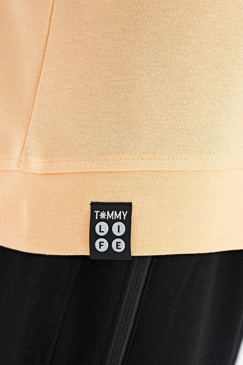 T-shirt Garçon Oversize Col Rond avec Broderie Texte