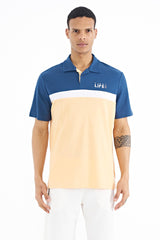 <tc>T-shirt pour homme à col polo avec dégradé de couleurs, coupe standard - 88238</tc>