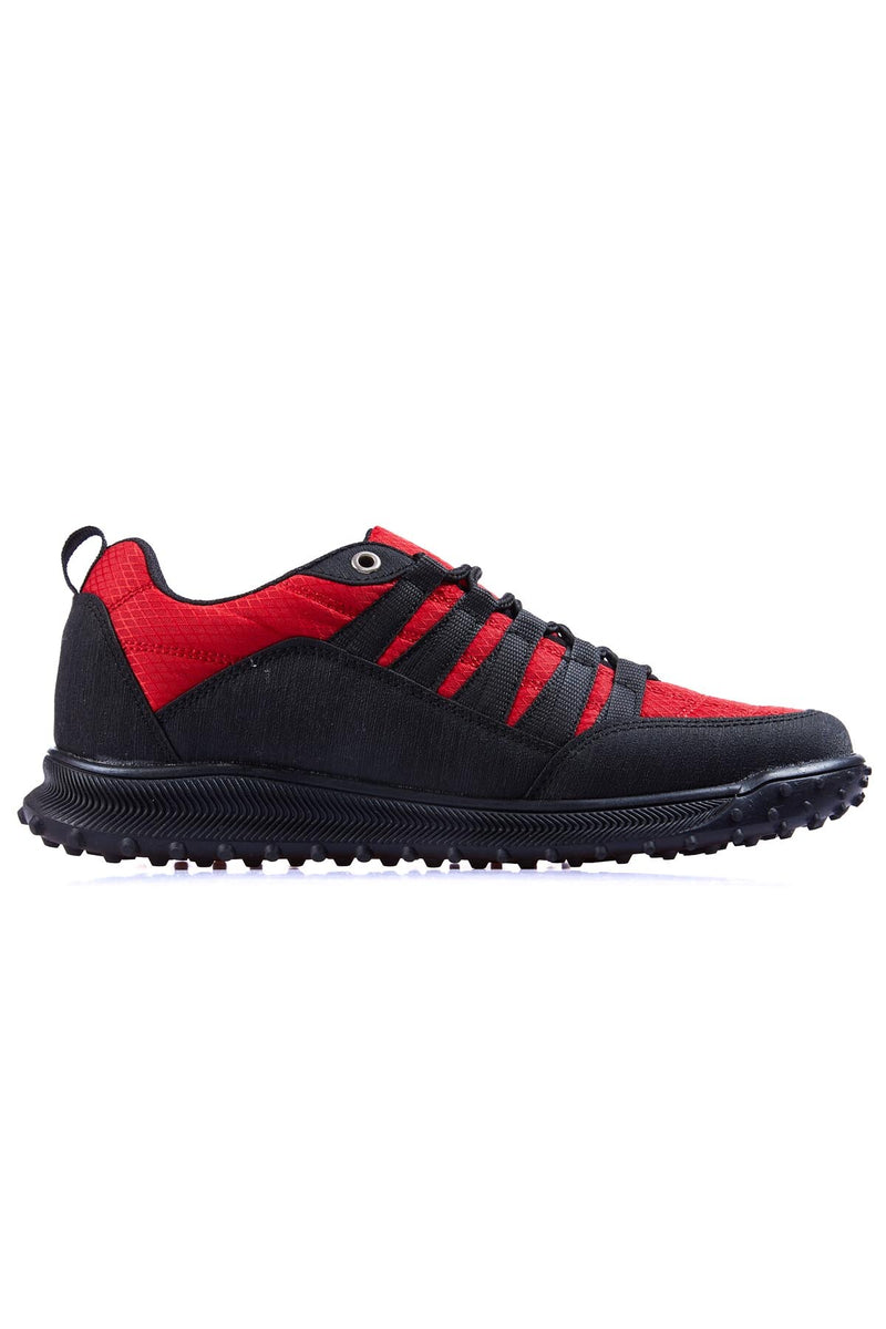Baskets Sportives à Lacets pour Homme - Détails en Cuir Synthétique et Filet