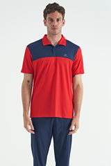 <tc>T-shirt de sport actif homme à col polo avec détail garni, coupe standard - 88251</tc>