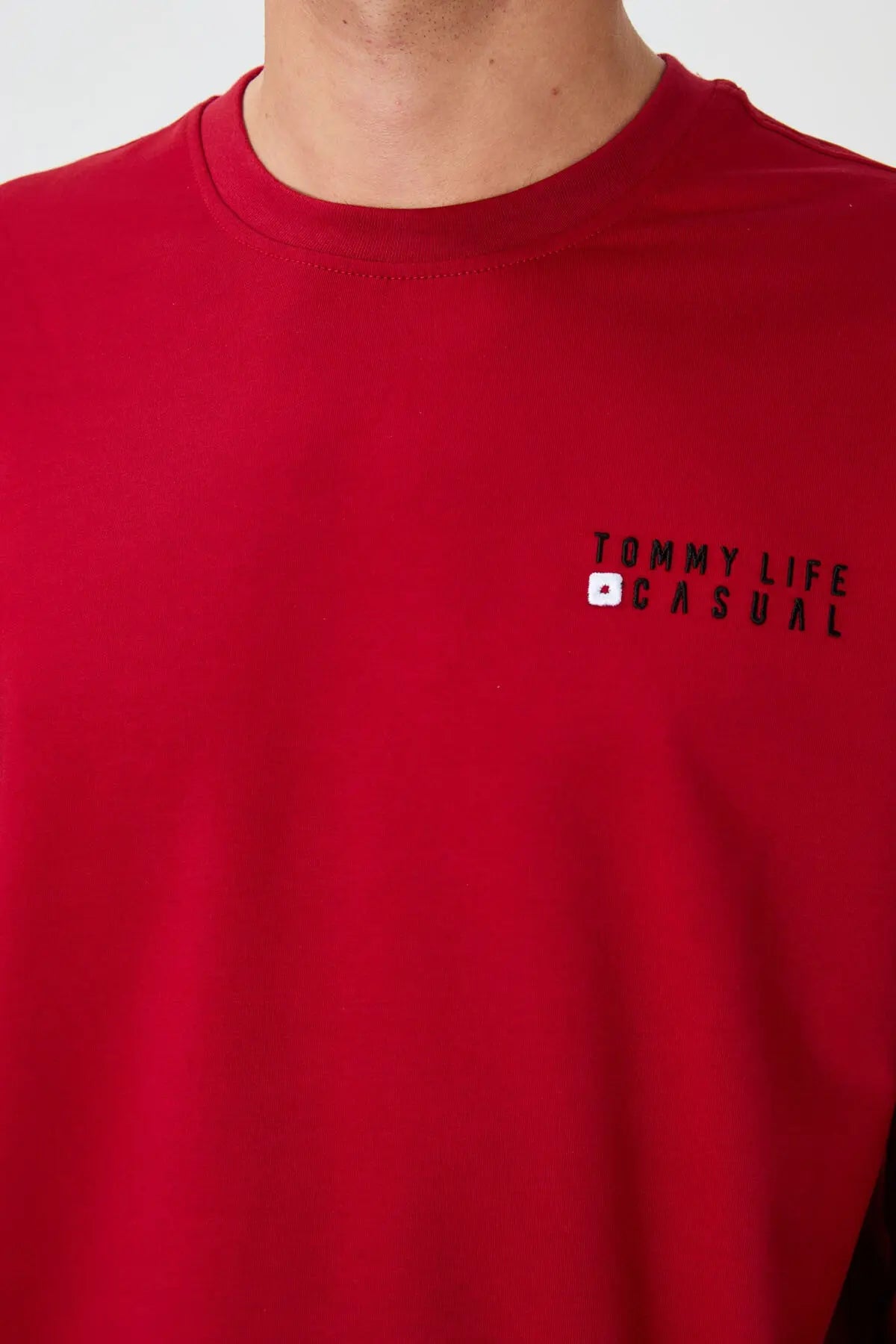 casual o yaka lastik paça erkek oversize eşofman takimi - 85120 - Justyol