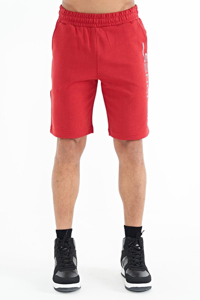 Short homme avec impression sur les côtés et taille élastique