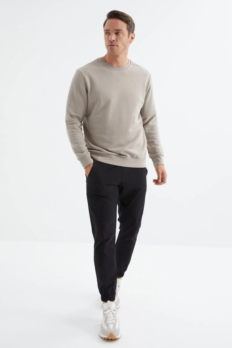 Sweatshirt pour homme à col rond, coupe décontractée - 88053