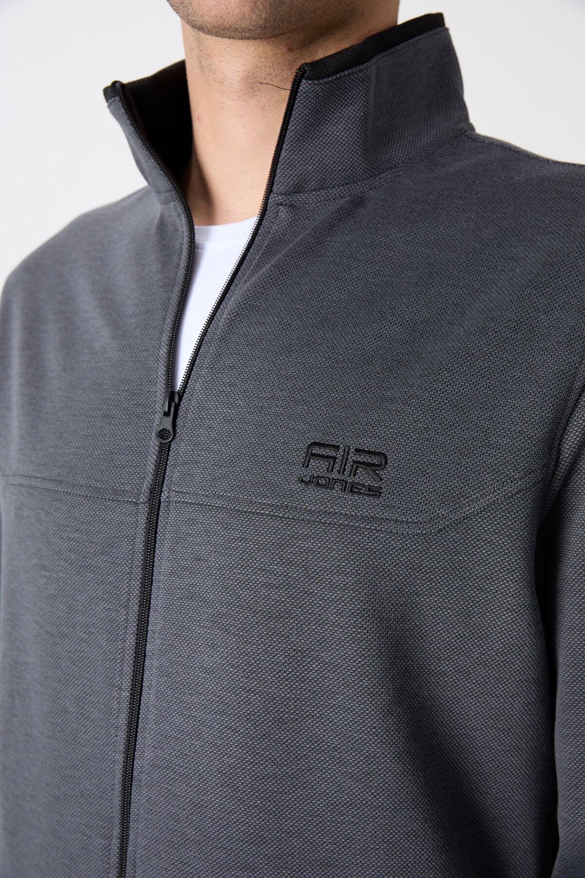 hugo gri melanj - siyah jogger erkek eşofman takim - 85198 - Justyol