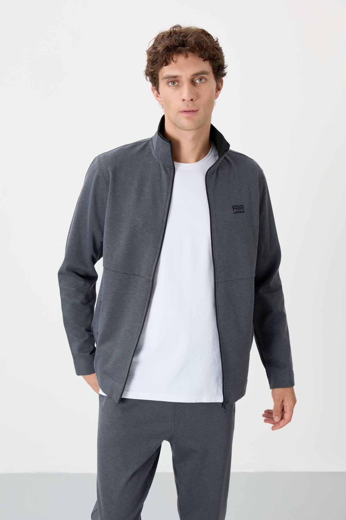 <tc>Carlos survêtement gris foncé coupe standard pour homme - 85209</tc>