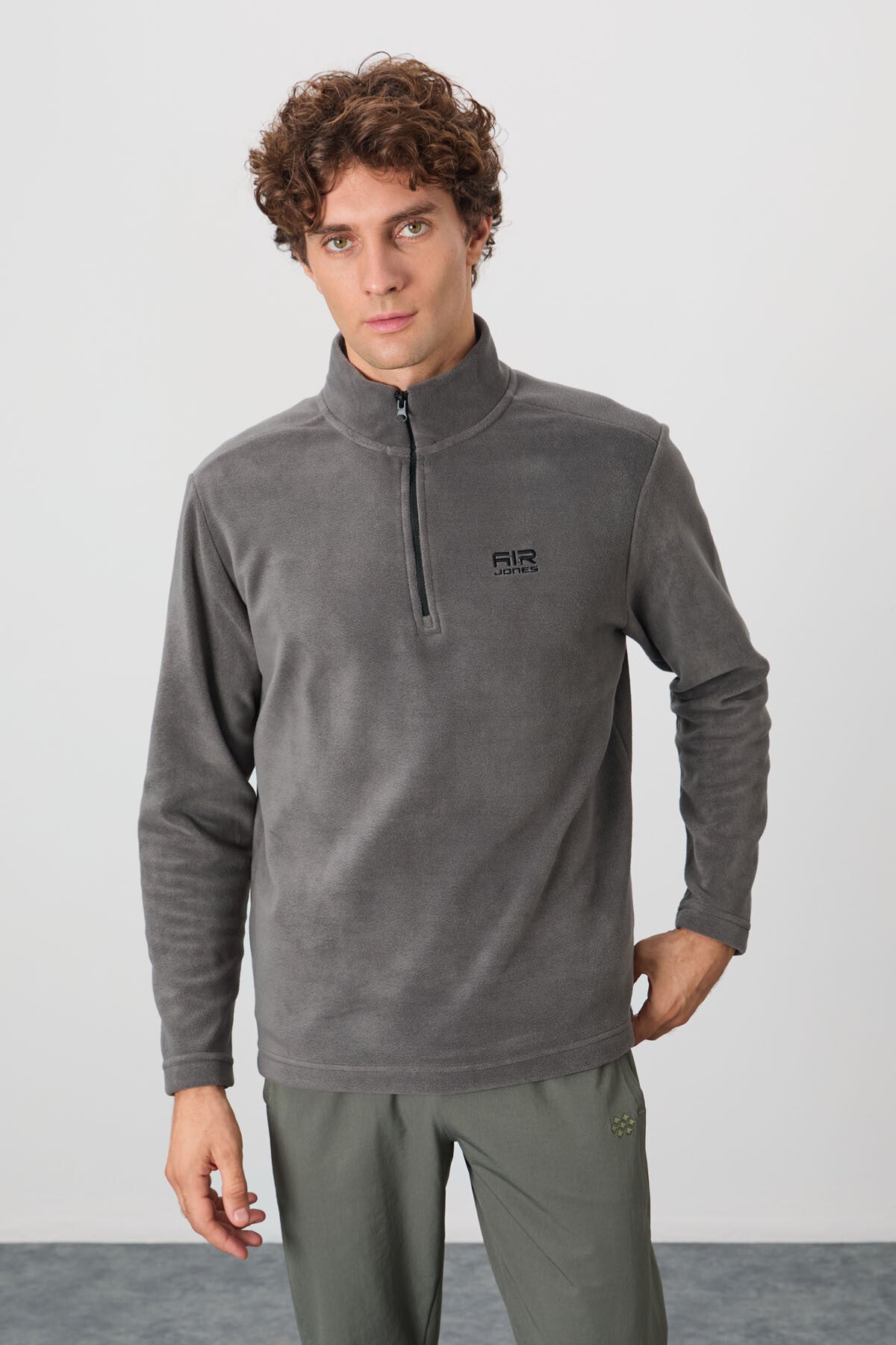 <tc>Sweatshirt en polaire pour homme à col montant - 88310</tc>