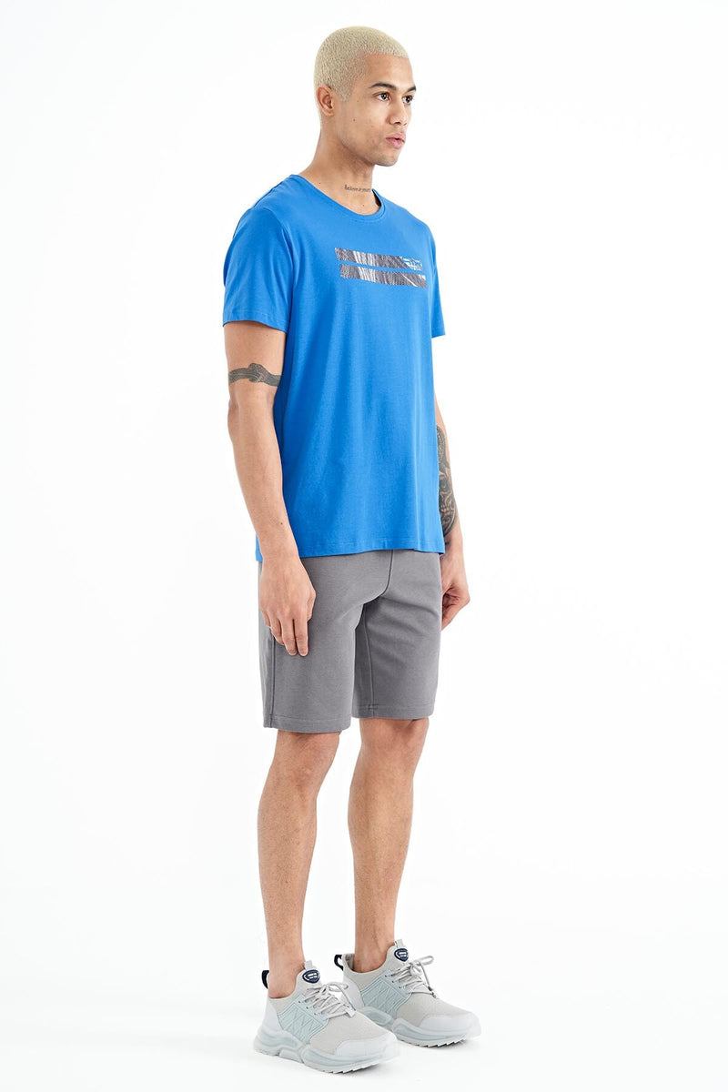 Short homme avec impression sur les côtés et taille élastique
