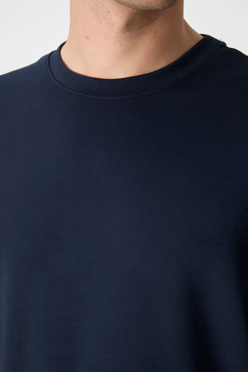 Sweatshirt pour homme à col rond, coupe décontractée - 88053