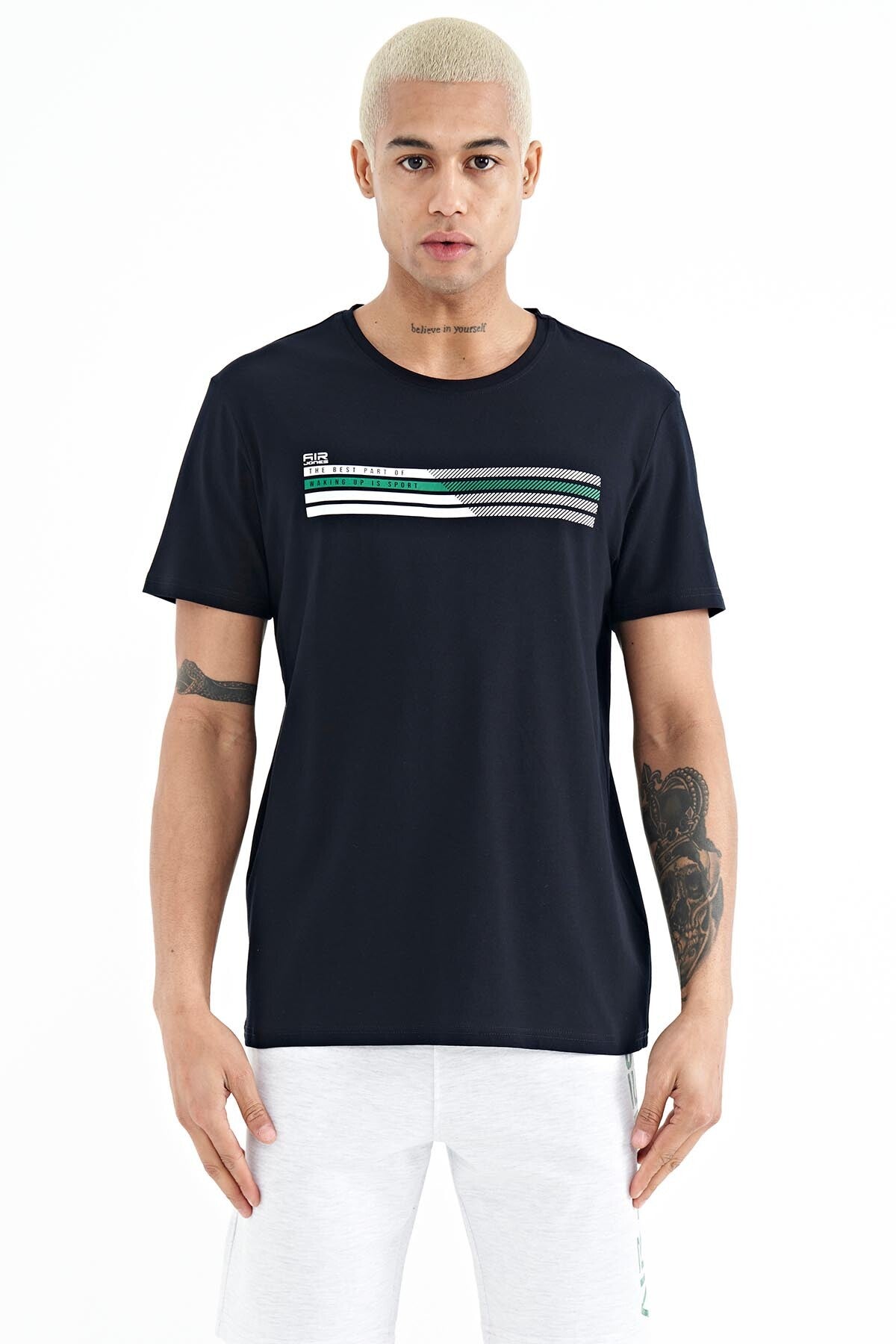 <tc>T-shirt homme à col Stewo - 88229</tc>