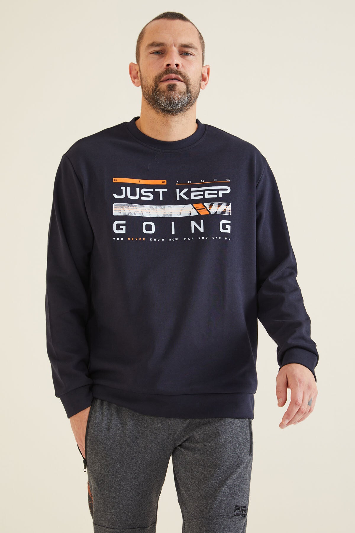 urienbaskili erkek sweatshirt - 88129 - Justyol