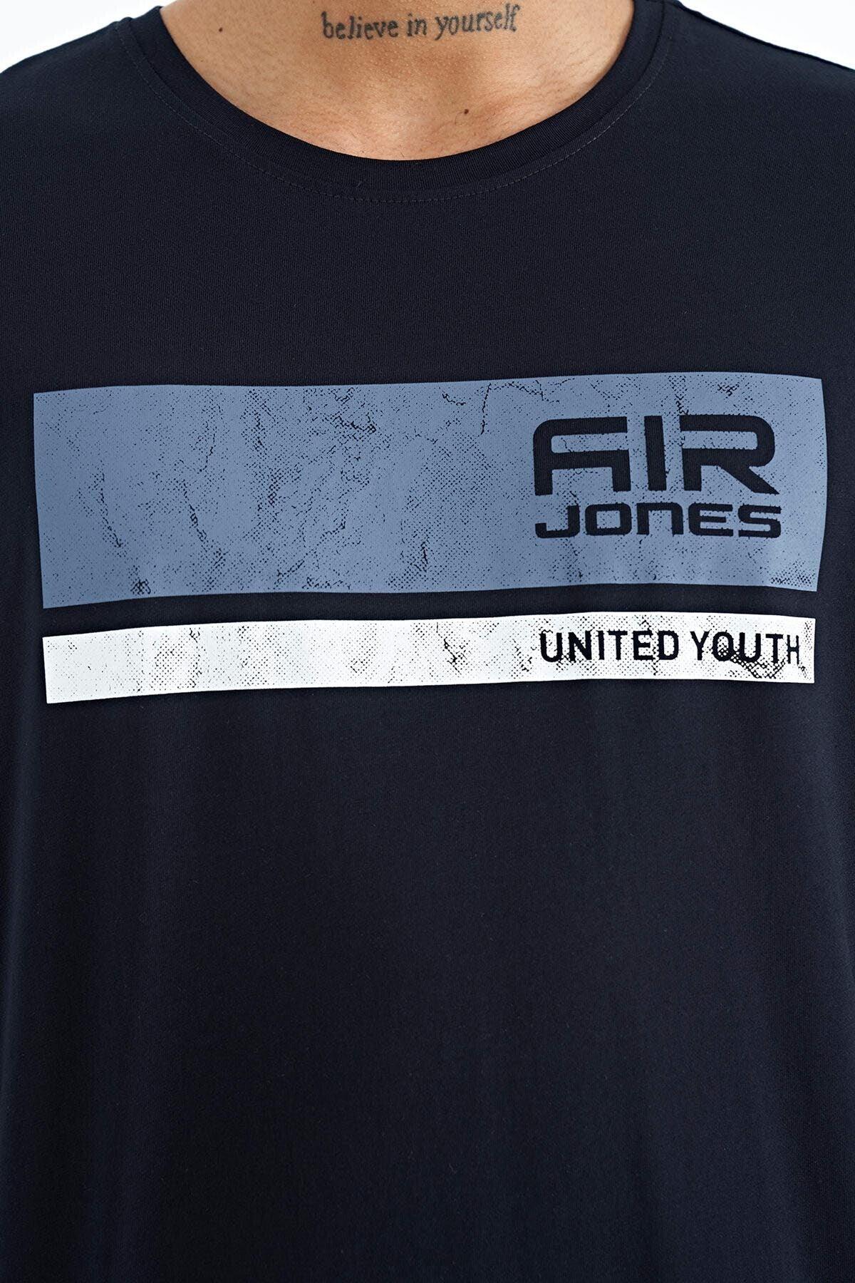 t‑shirt homme col rond casual- 88221 - Justyol