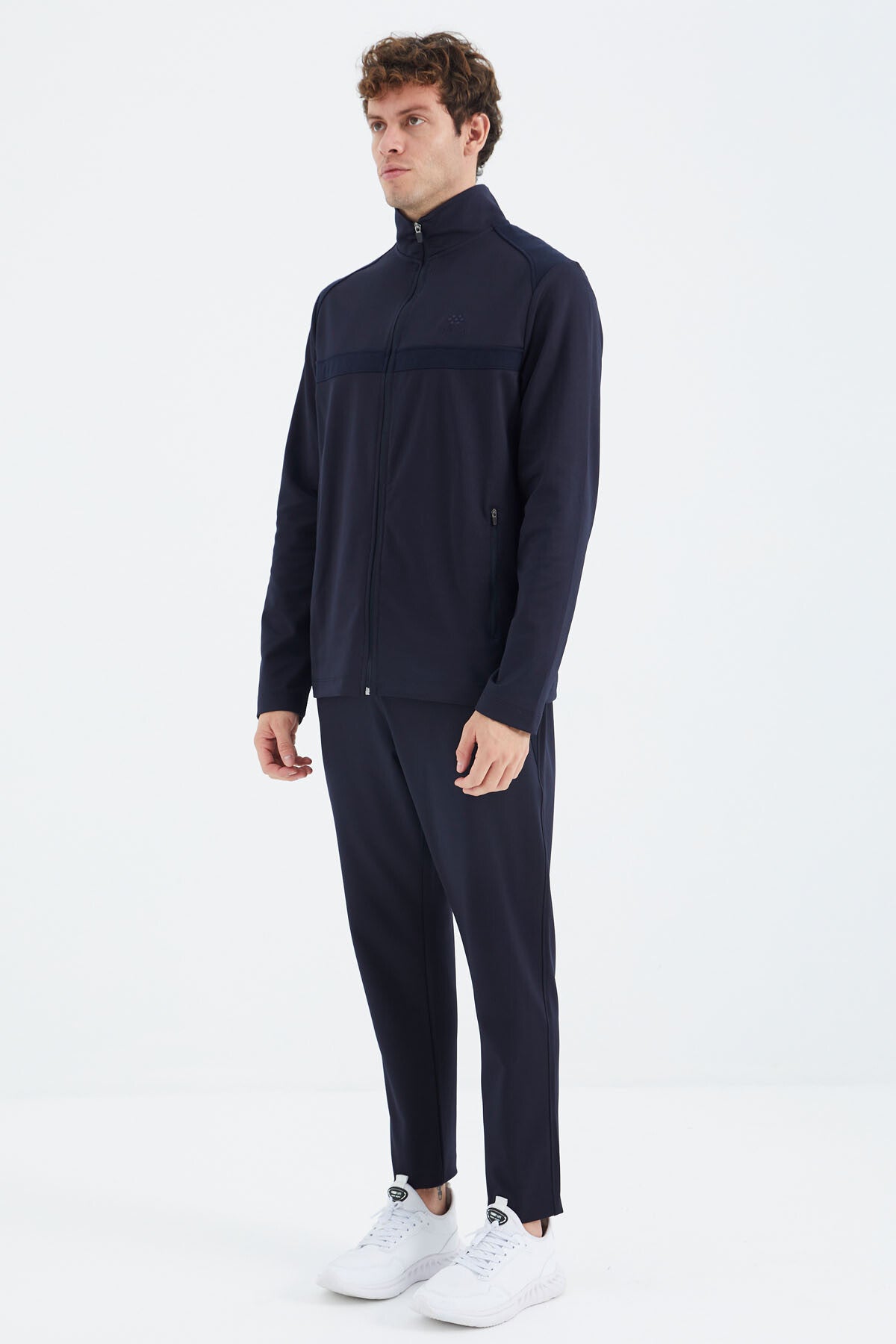 <tc>Ensemble de survêtement pour homme, col montant, avec poches et coupe décontractée - 85213</tc>