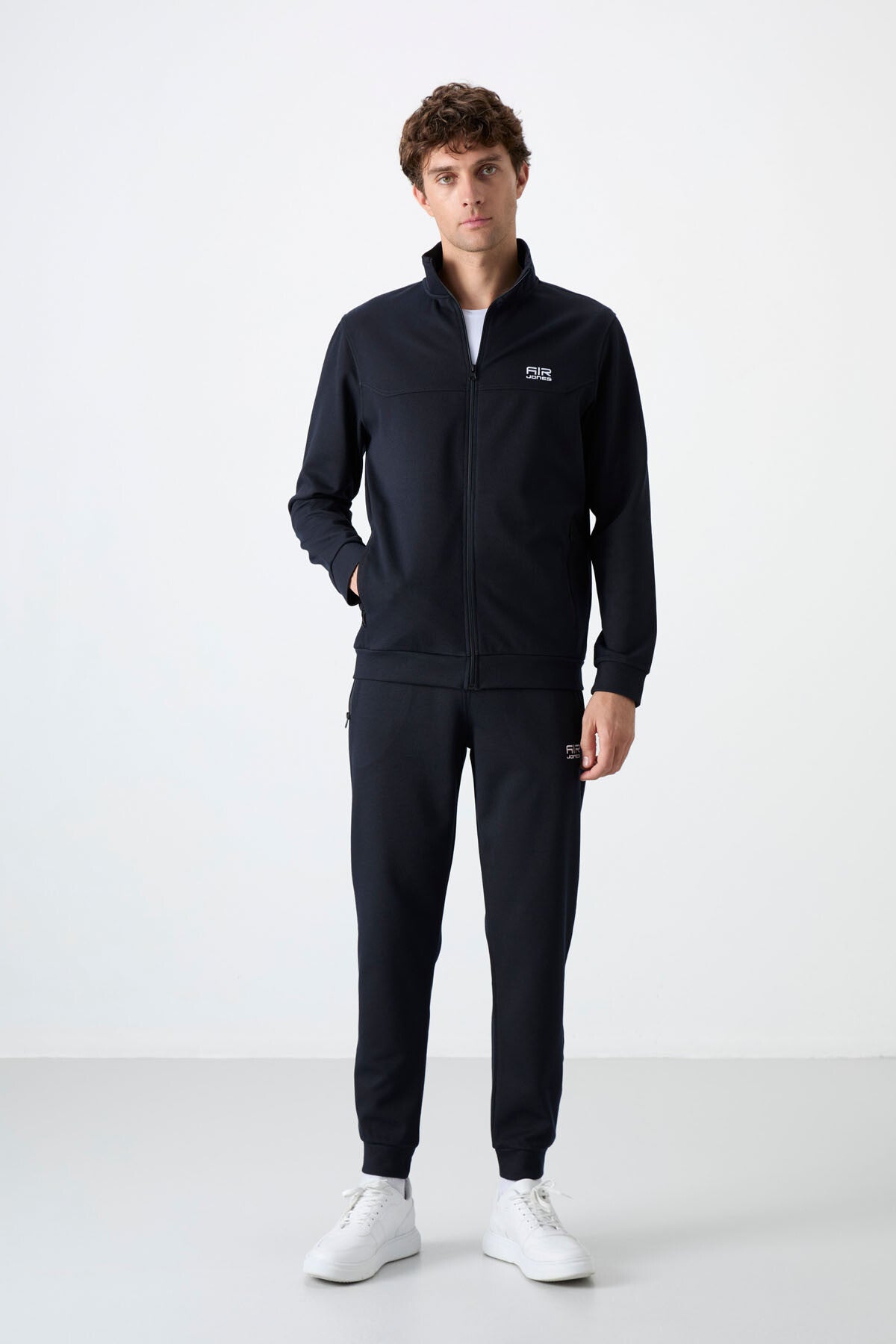 <tc>Ensemble de survêtement pour homme, gris mélangé - noir, jogger - 85198</tc>