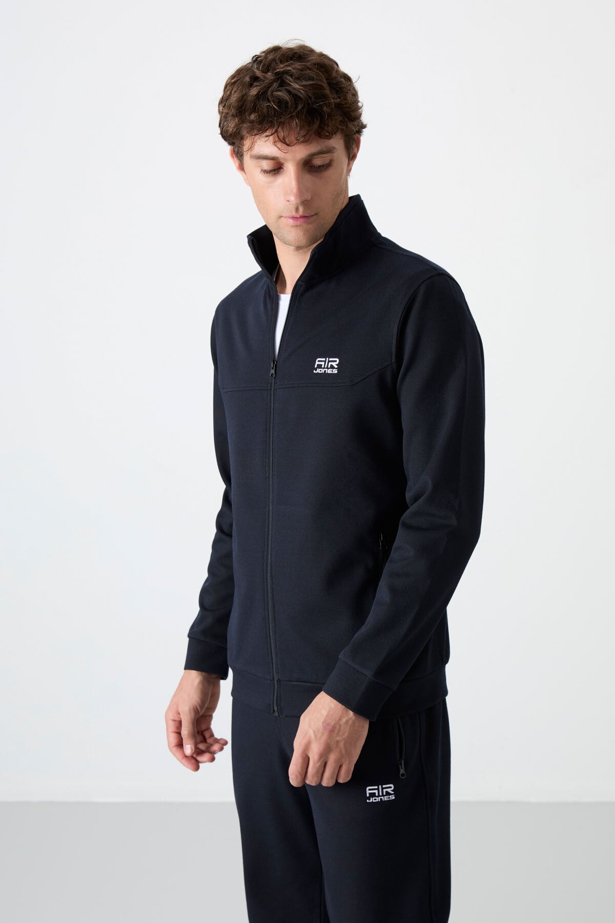 hugo gri melanj - siyah jogger erkek eşofman takim - 85198 - Justyol