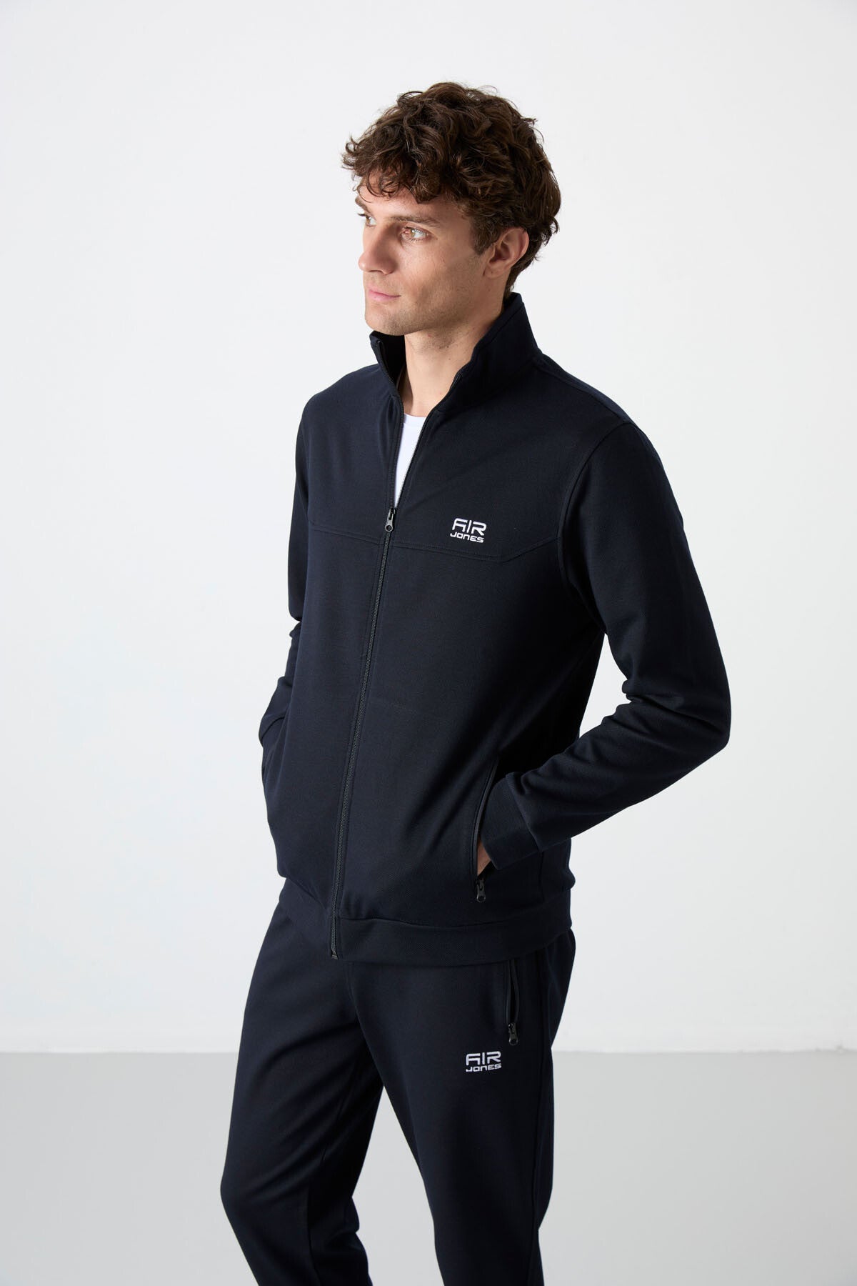 hugo gri melanj - siyah jogger erkek eşofman takim - 85198 - Justyol