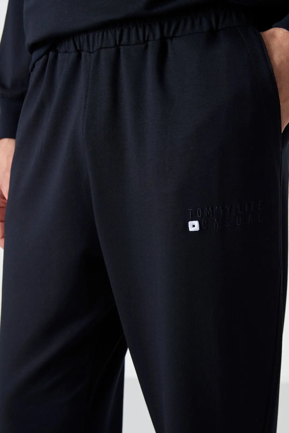 casual o yaka lastik paça erkek oversize eşofman takimi - 85120 - Justyol