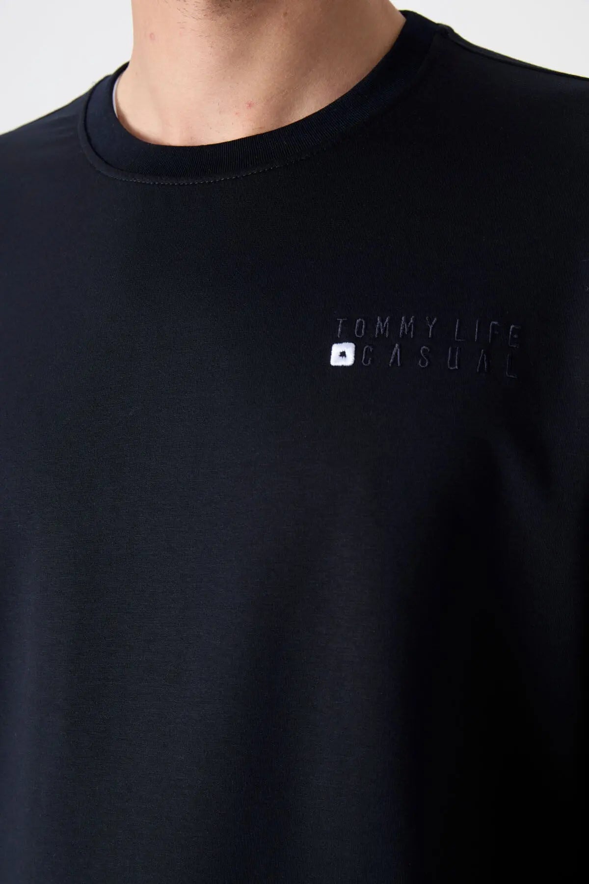 casual o yaka lastik paça erkek oversize eşofman takimi - 85120 - Justyol