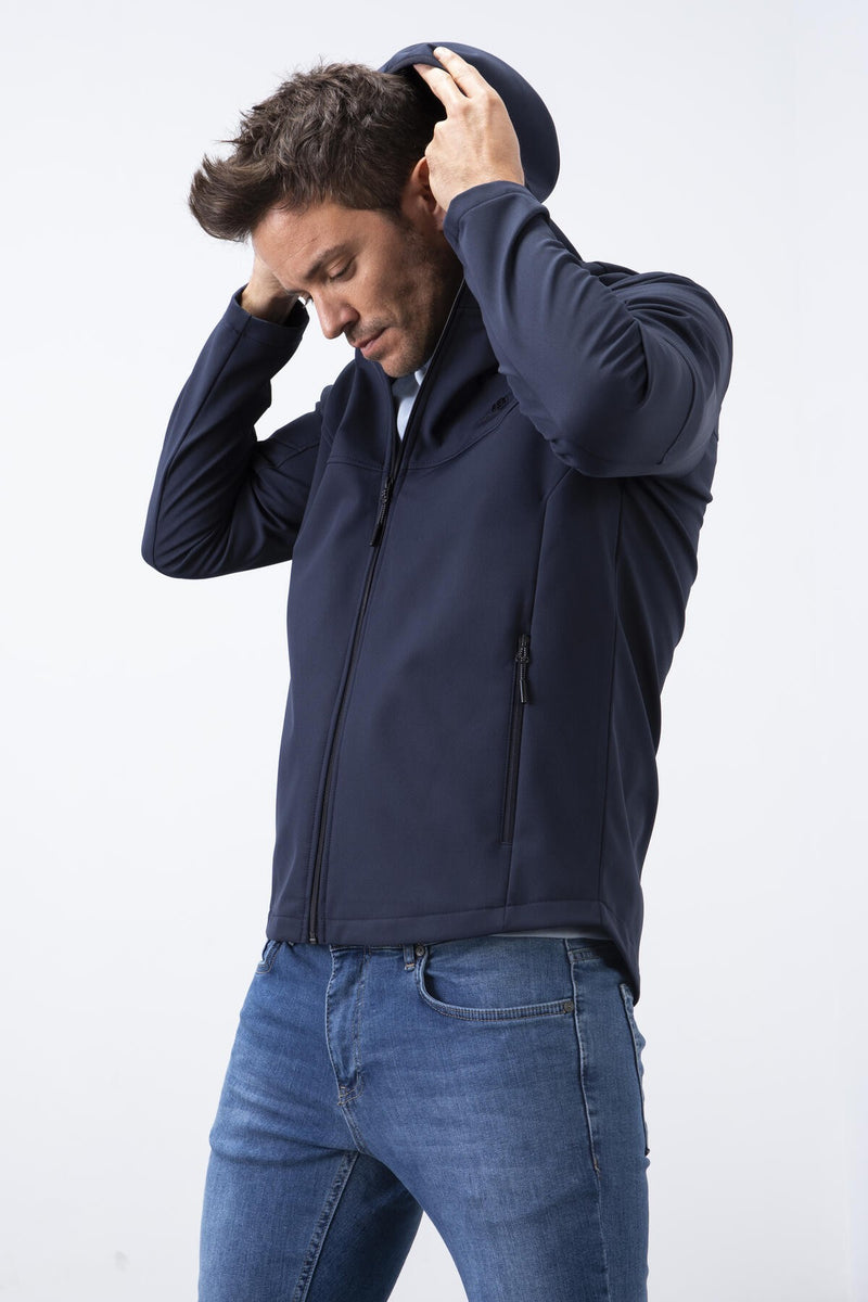 <tc>جاكيت رجالي مقاوم للماء - مزود بغطاء رأس وسحاب امامي - 88051</tc>